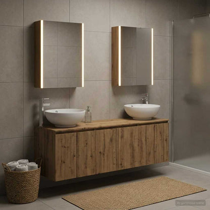 vidaXL Bathroom Cabinet Set 5 pcs Artisan Oak Engineered Wood 4