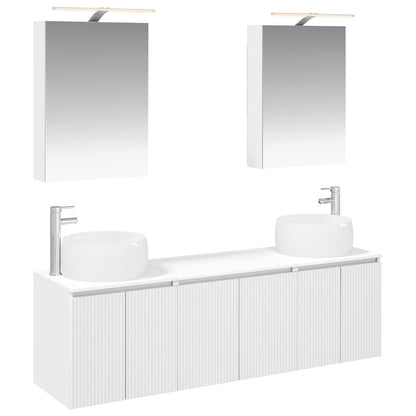 Bathroom Cabinet Set 5 pcs 50 x 14.5 x 70 cm White