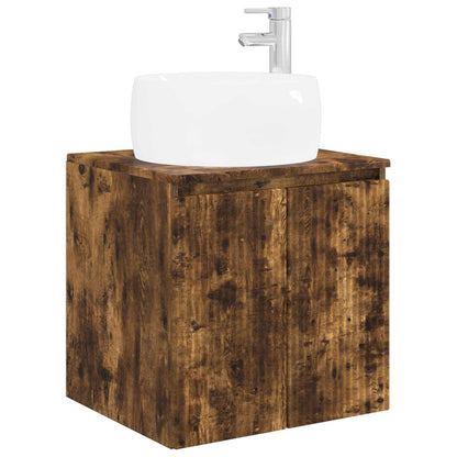 vidaXL Bathroom Cabinet Set 5 pcs Smoked Oak Engineered Wood 5