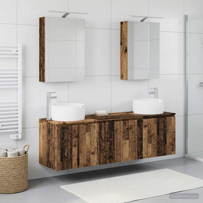 vidaXL Bathroom Cabinet Set 5 pcs Old Wood Engineered Wood 1