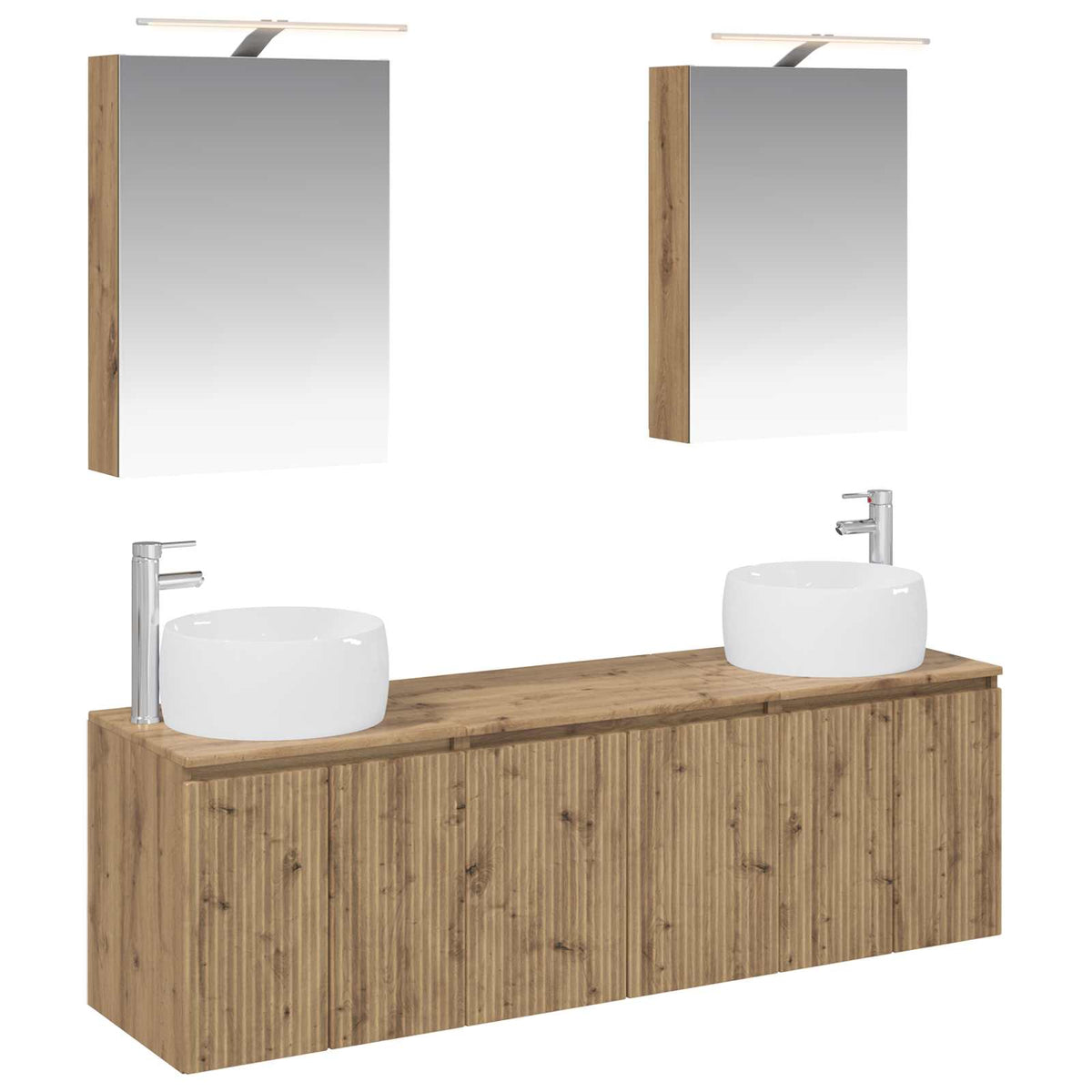 Bathroom Cabinet Set 5 pcs 50 x 14.5 x 70 cm Artisan oak
