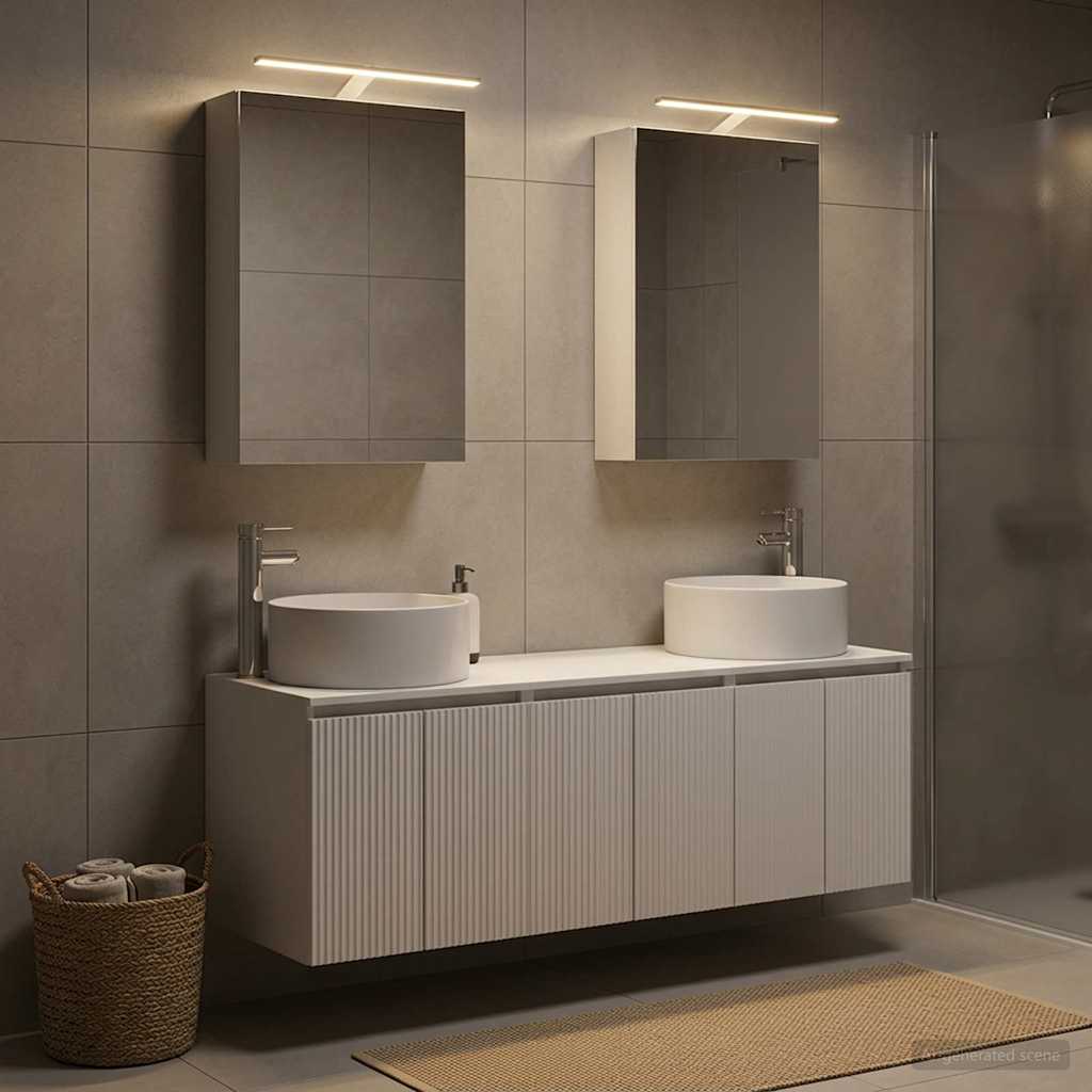 Bathroom Cabinet Set 5 pcs 50 x 14.5 x 70 cm White