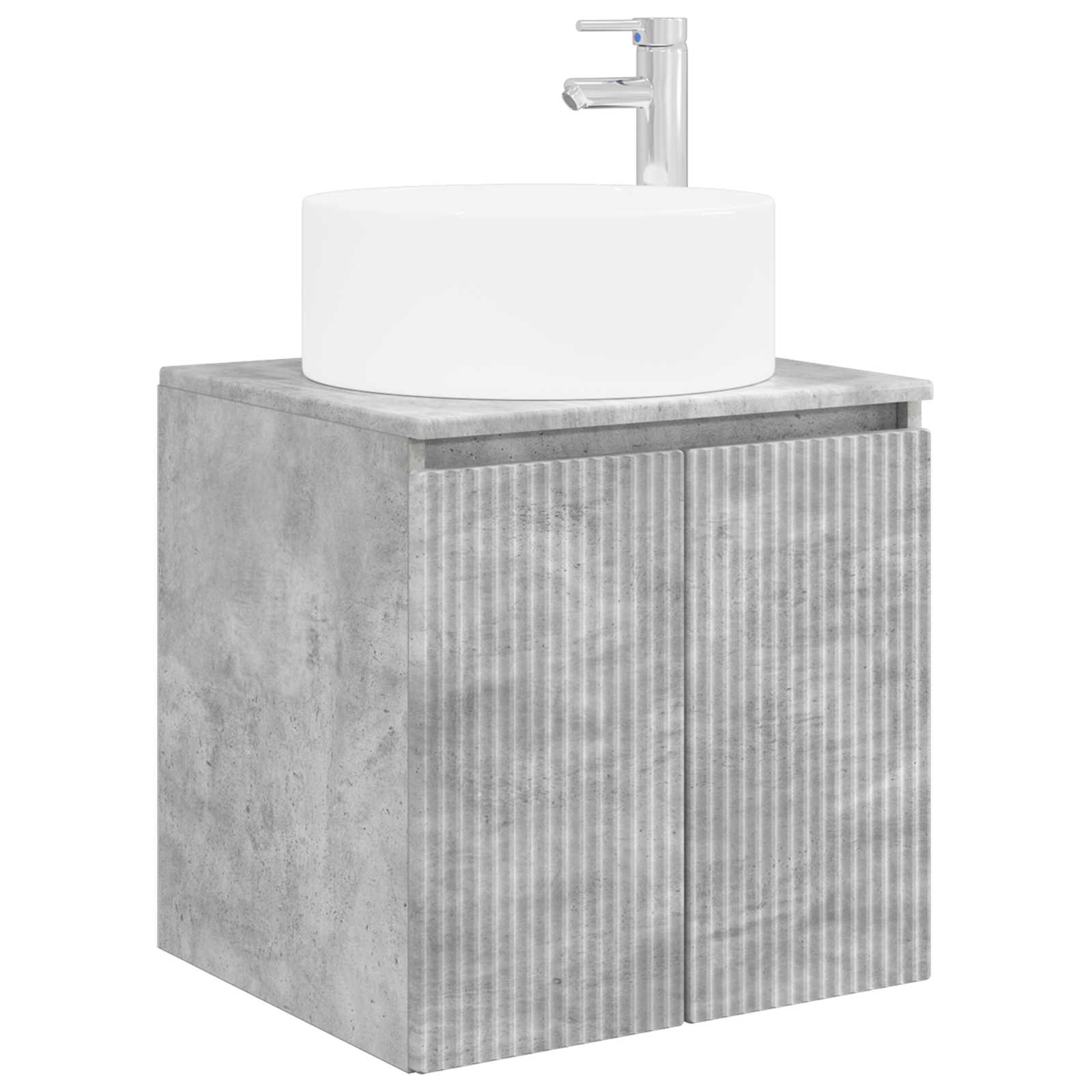 vidaXL Bathroom Cabinet Set 5 pcs Concrete Grey Engineered Wood 5