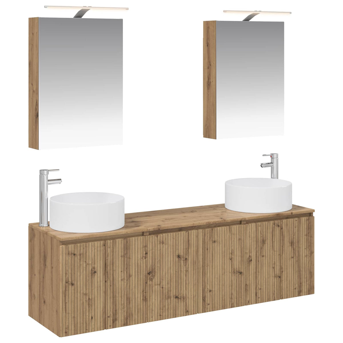 Bathroom Cabinet Set 5 pcs 50 x 14.5 x 70 cm Artisan oak