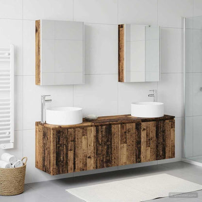 Bathroom Cabinet Set 5 pcs 53 x 15.5 x 70 cm Old wood