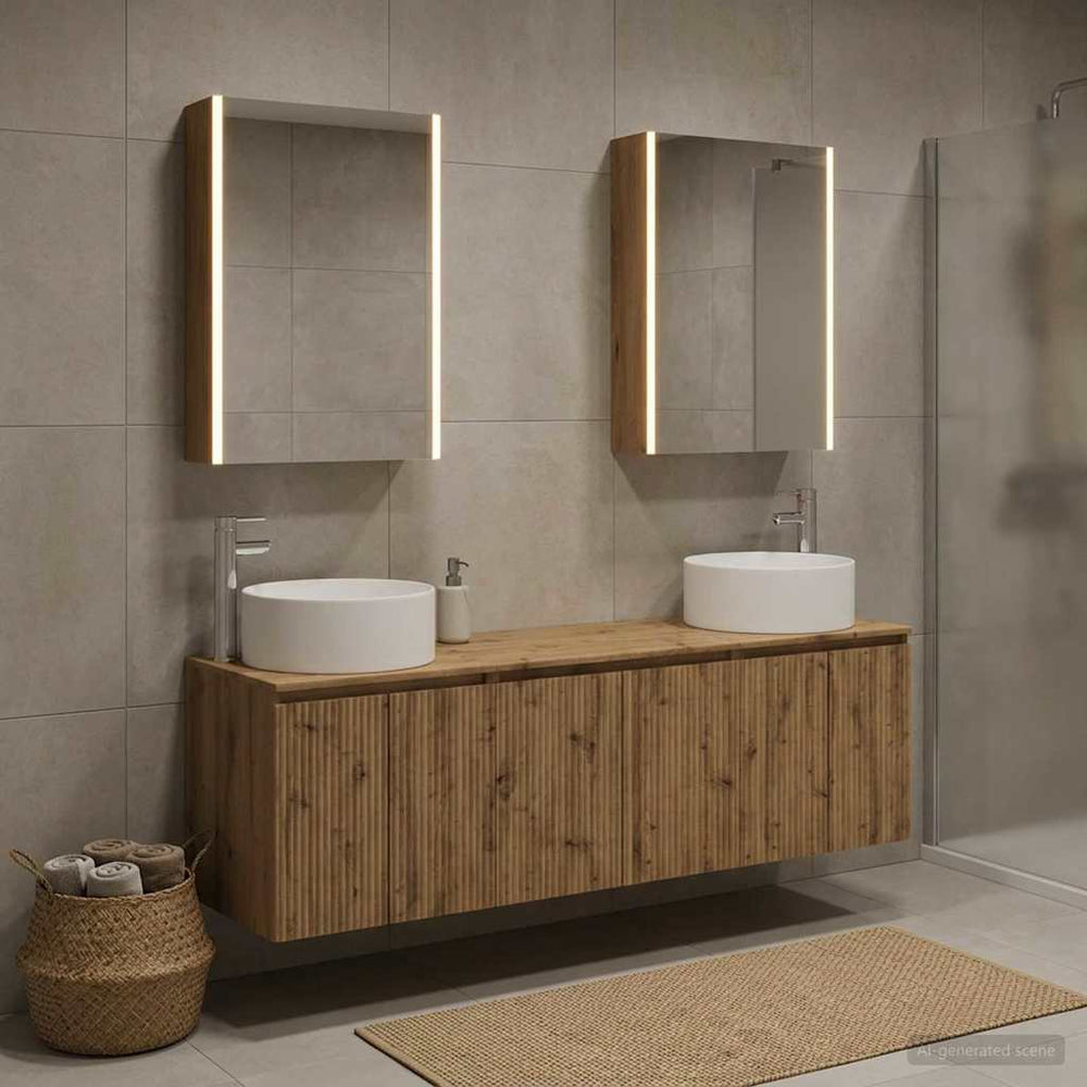vidaXL Bathroom Cabinet Set 5 pcs Artisan Oak Engineered Wood