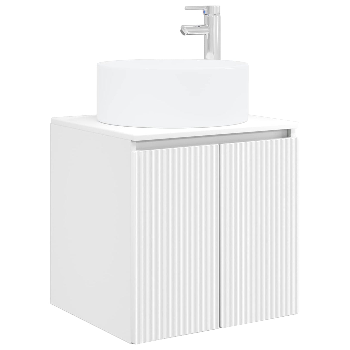 vidaXL Bathroom Cabinet Set 4 pcs White Engineered Wood 5