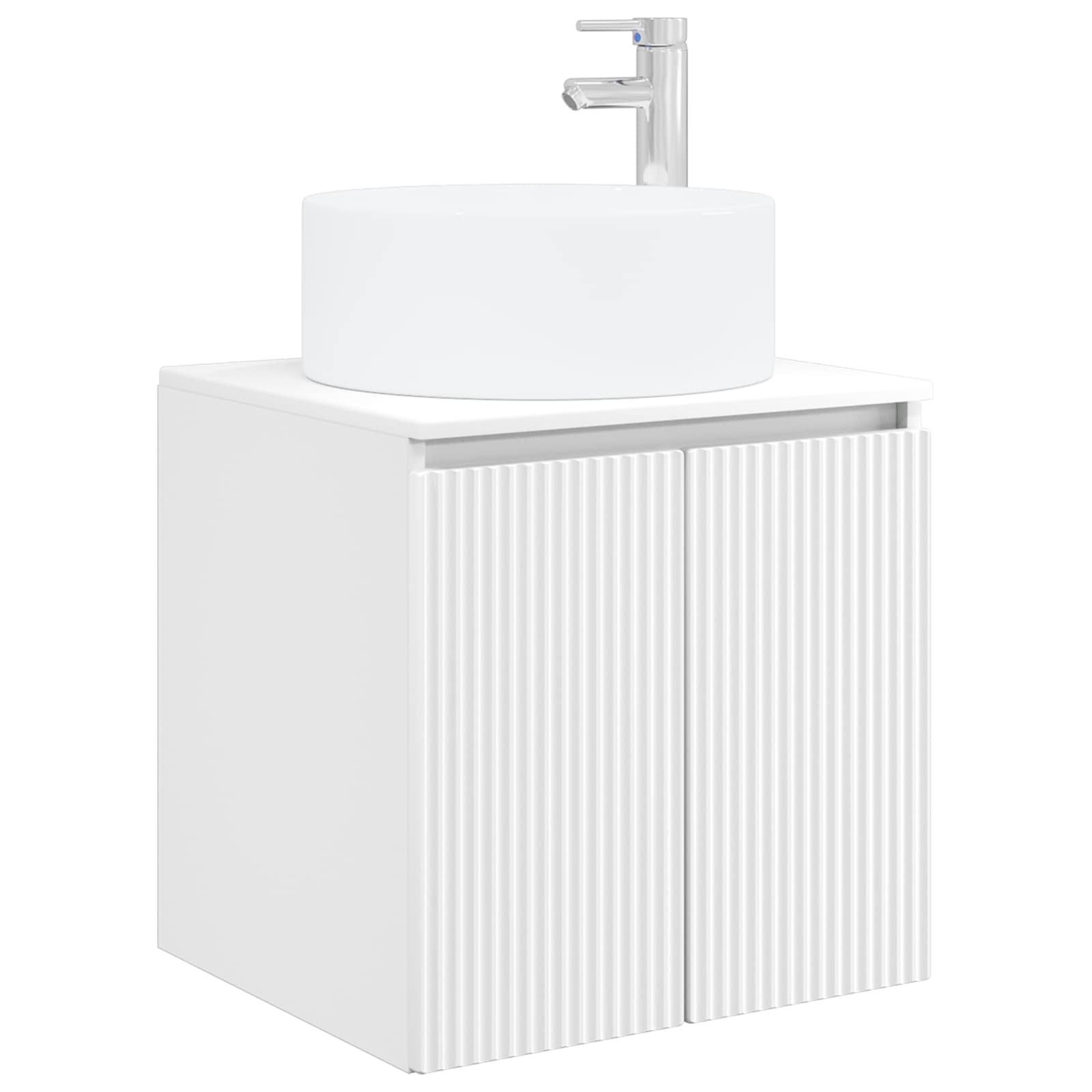 vidaXL Bathroom Cabinet Set 4 pcs White Engineered Wood 5