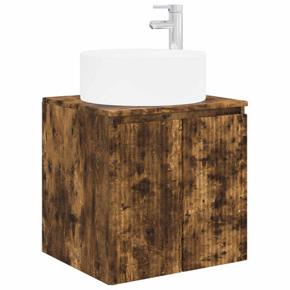 vidaXL Bathroom Cabinet Set 4 pcs Smoked Oak Engineered Wood 5