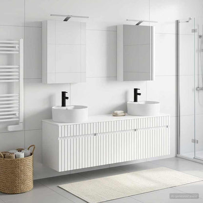 Bathroom Cabinet Set 5 pcs 50 x 14.5 x 70 cm White