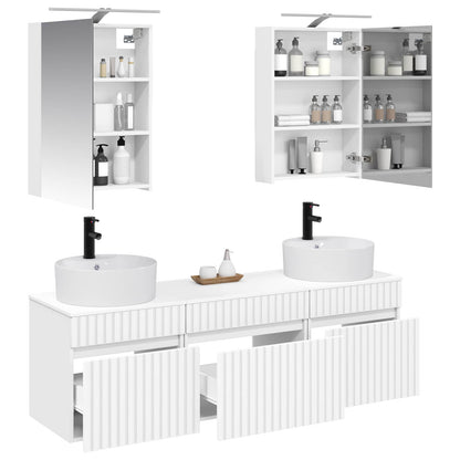 Bathroom Cabinet Set 5 pcs 50 x 14.5 x 70 cm White