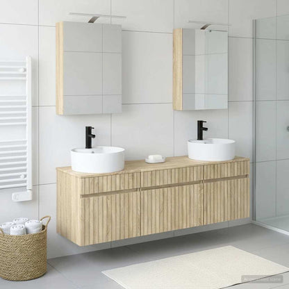 vidaXL Bathroom Cabinet Set 5 pcs Sonoma Oak Engineered Wood 1