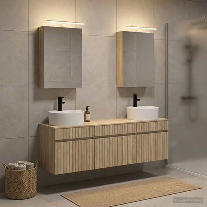 vidaXL Bathroom Cabinet Set 5 pcs Sonoma Oak Engineered Wood 4
