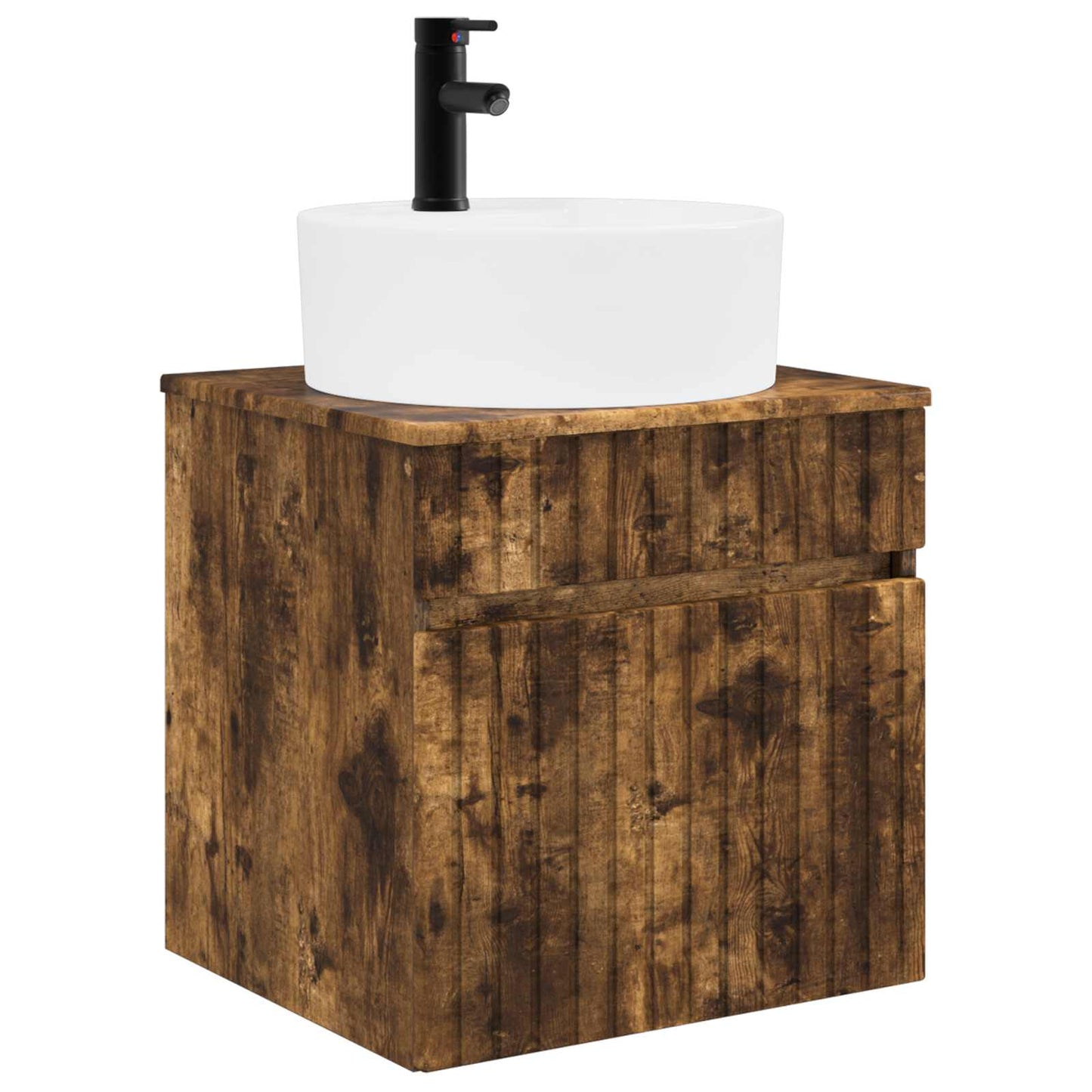 vidaXL Bathroom Cabinet Set 5 pcs Smoked Oak Engineered Wood 5