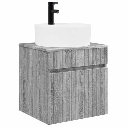 vidaXL Bathroom Cabinet Set 5 pcs Grey Sonoma Engineered Wood 5