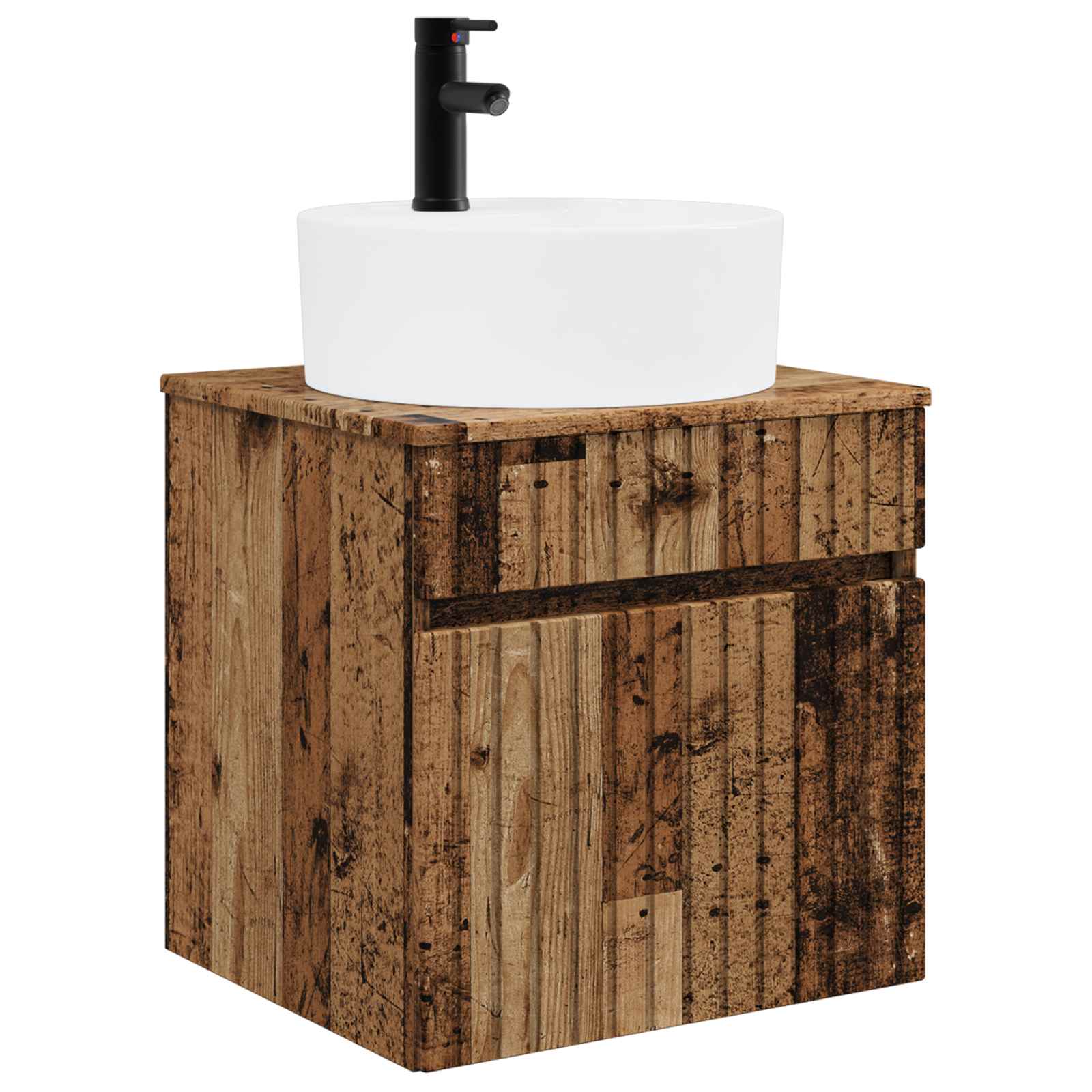 vidaXL Bathroom Cabinet Set 5 pcs Old Wood Engineered Wood 5