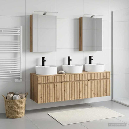 Bathroom Cabinet Set 5 pcs 50 x 14.5 x 70 cm Artisan oak