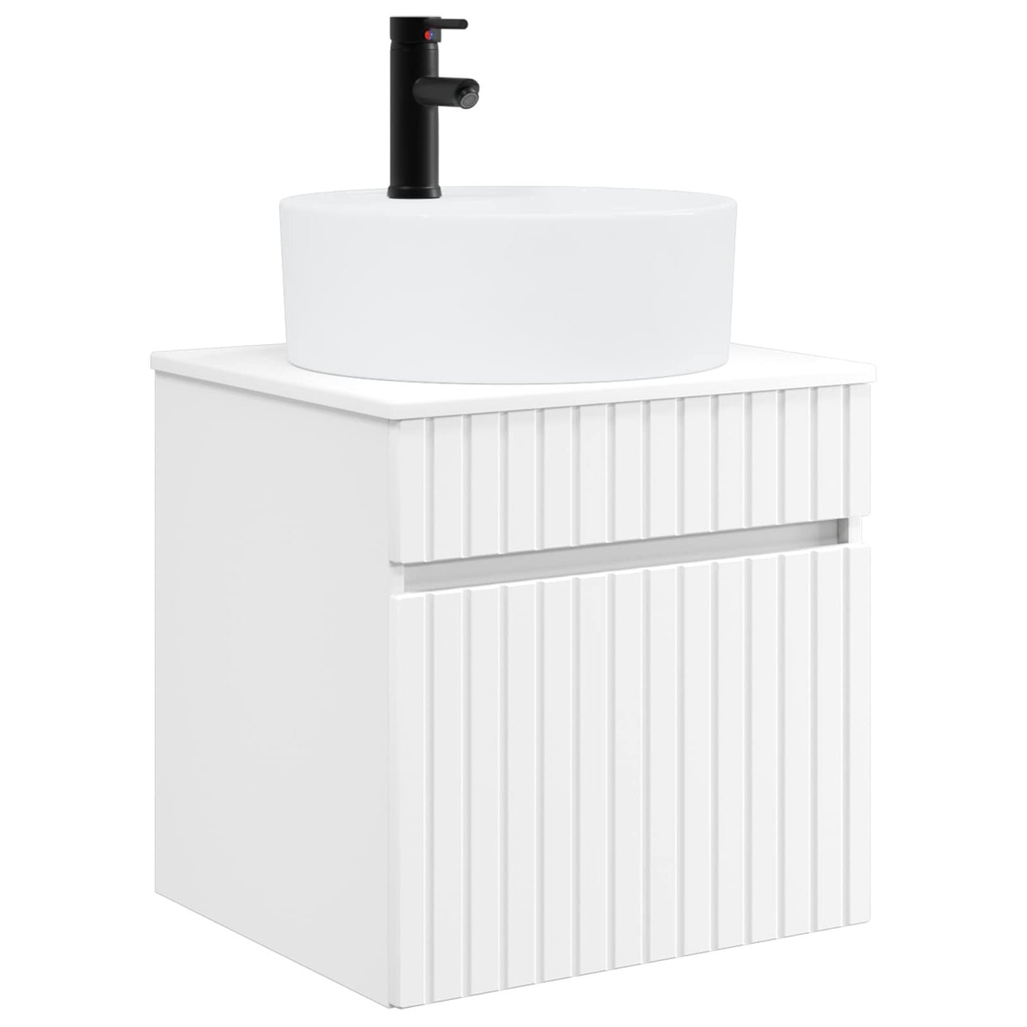 vidaXL Bathroom Cabinet Set 5 pcs White Engineered Wood 5