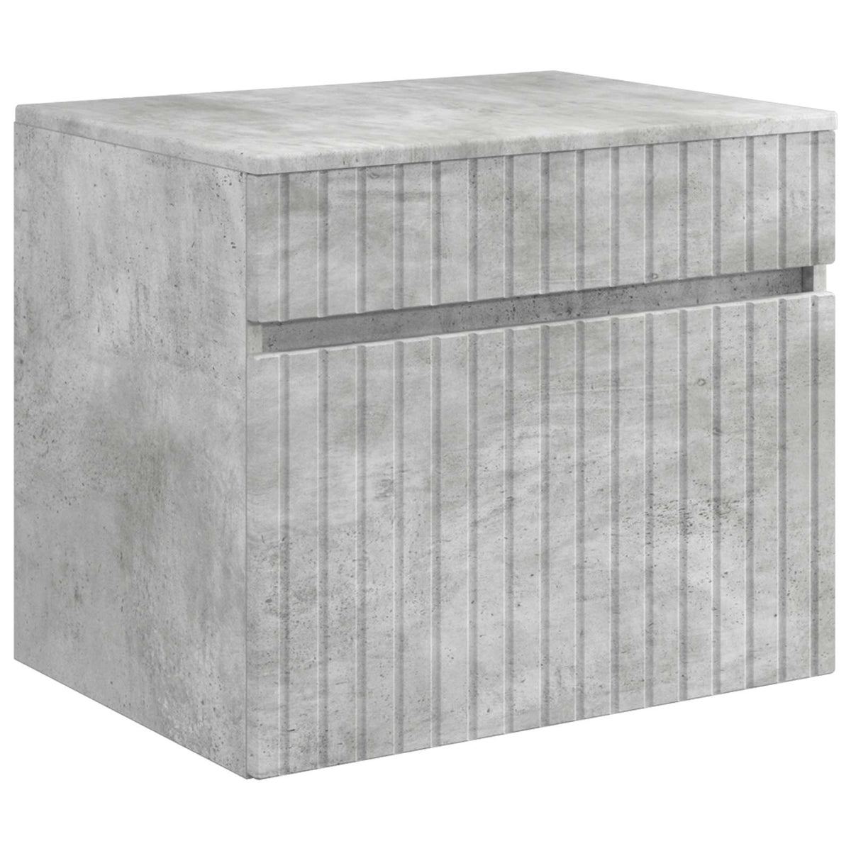 vidaXL Bathroom Cabinet Set 4 pcs Concrete Grey Engineered Wood 6