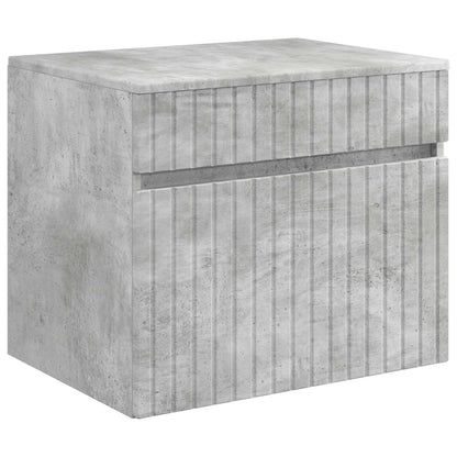 vidaXL Bathroom Cabinet Set 5 pcs Concrete Grey Engineered Wood 6