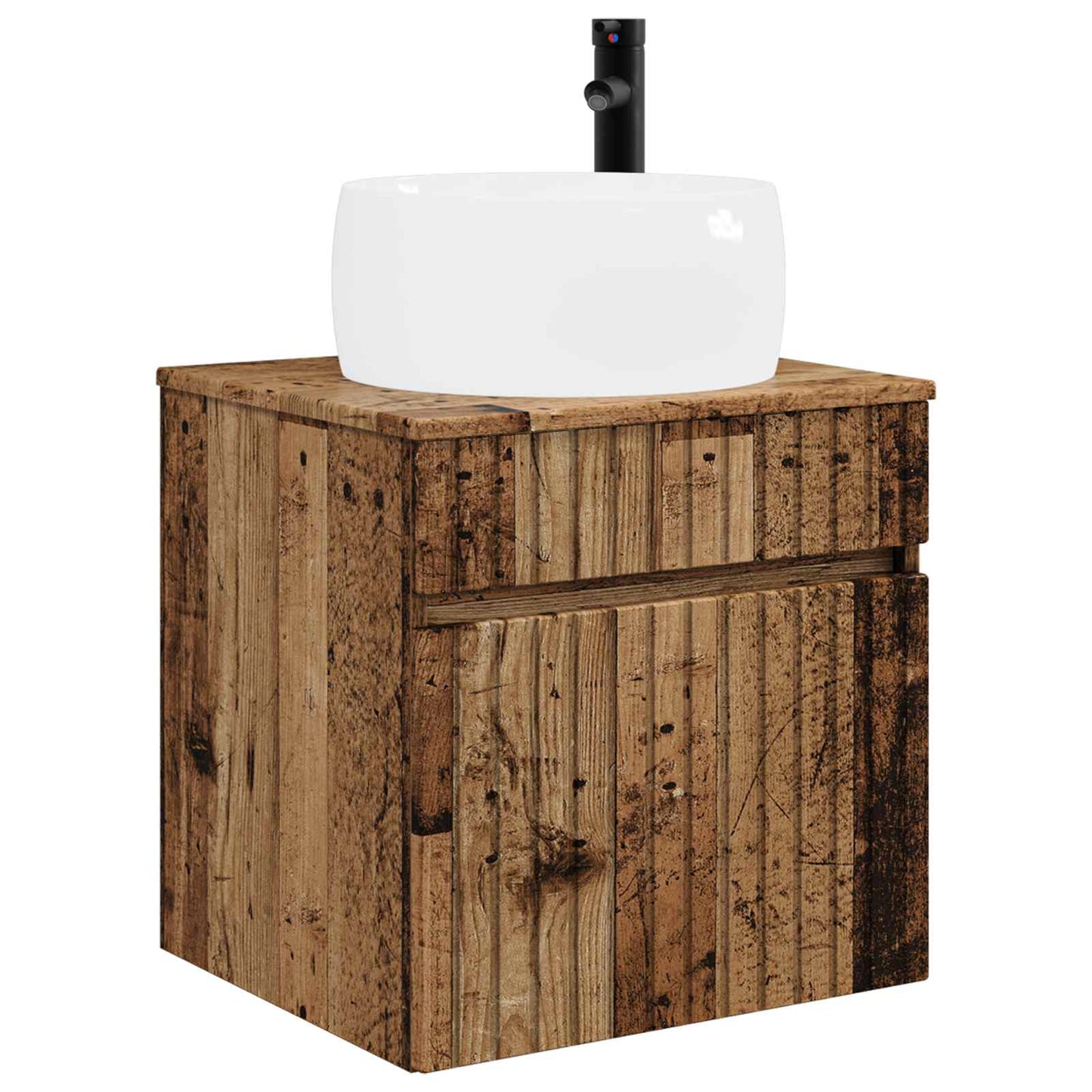 vidaXL Bathroom Cabinet Set 5 pcs Old Wood Engineered Wood 5