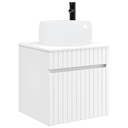 vidaXL Bathroom Cabinet Set 5 pcs White Engineered Wood 5