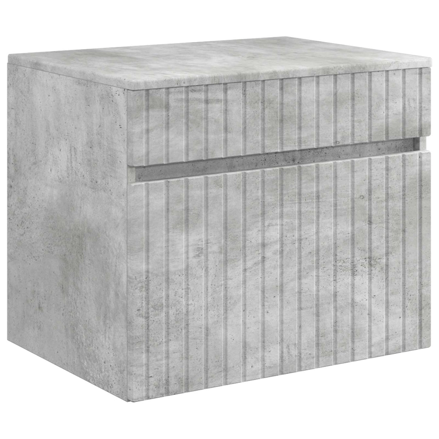 vidaXL Bathroom Cabinet Set 5 pcs Concrete Grey Engineered Wood 6