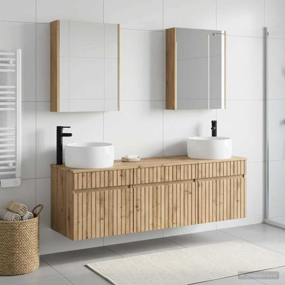 vidaXL Bathroom Cabinet Set 5 pcs Artisan Oak Engineered Wood