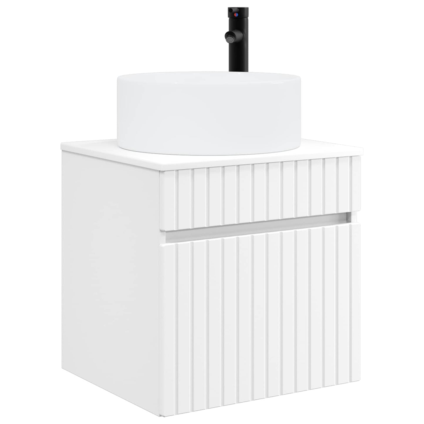 vidaXL Bathroom Cabinet Set 4 pcs White Engineered Wood 5