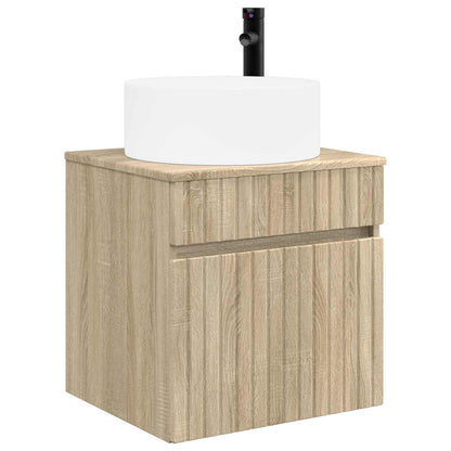 vidaXL Bathroom Cabinet Set 4 pcs Sonoma Oak Engineered Wood 5