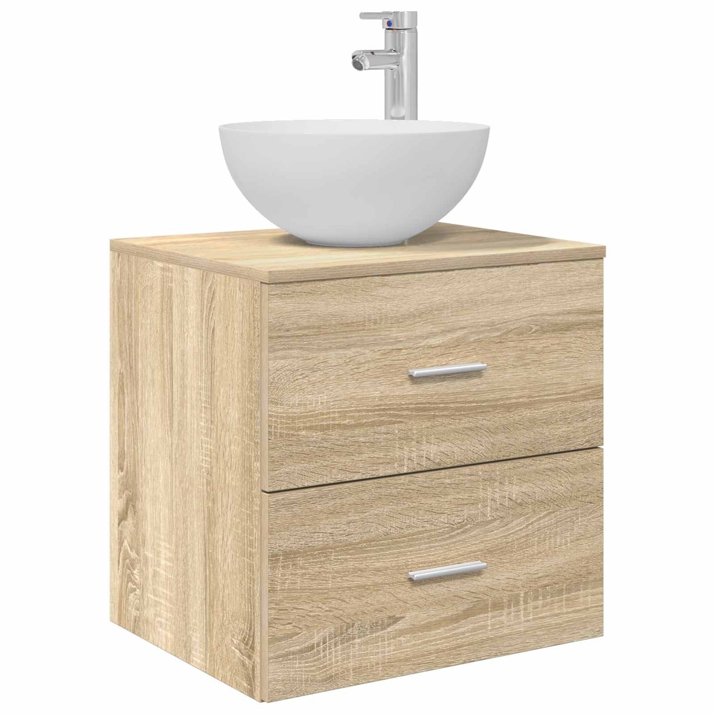vidaXL Bathroom Cabinet Set 5 pcs Sonoma Oak Engineered Wood 5