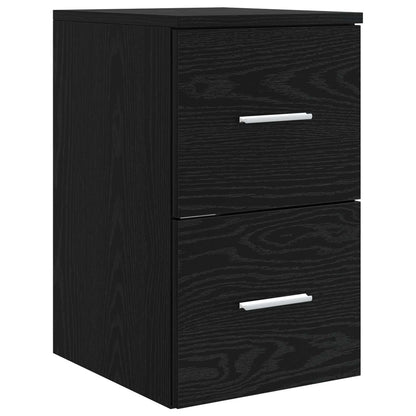 vidaXL Bathroom Furniture Set 4 pcs Black Oak 6
