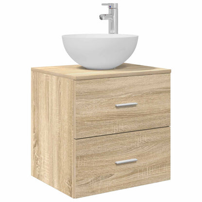 vidaXL Bathroom Furniture Set 4 pcs Sonoma Oak 5