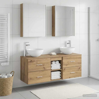 vidaXL Bathroom Furniture Set 5 pcs Artisan Oak 1