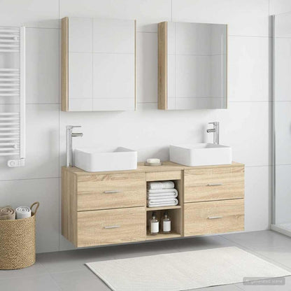 vidaXL Bathroom Furniture Set 5 pcs Sonoma Oak 4