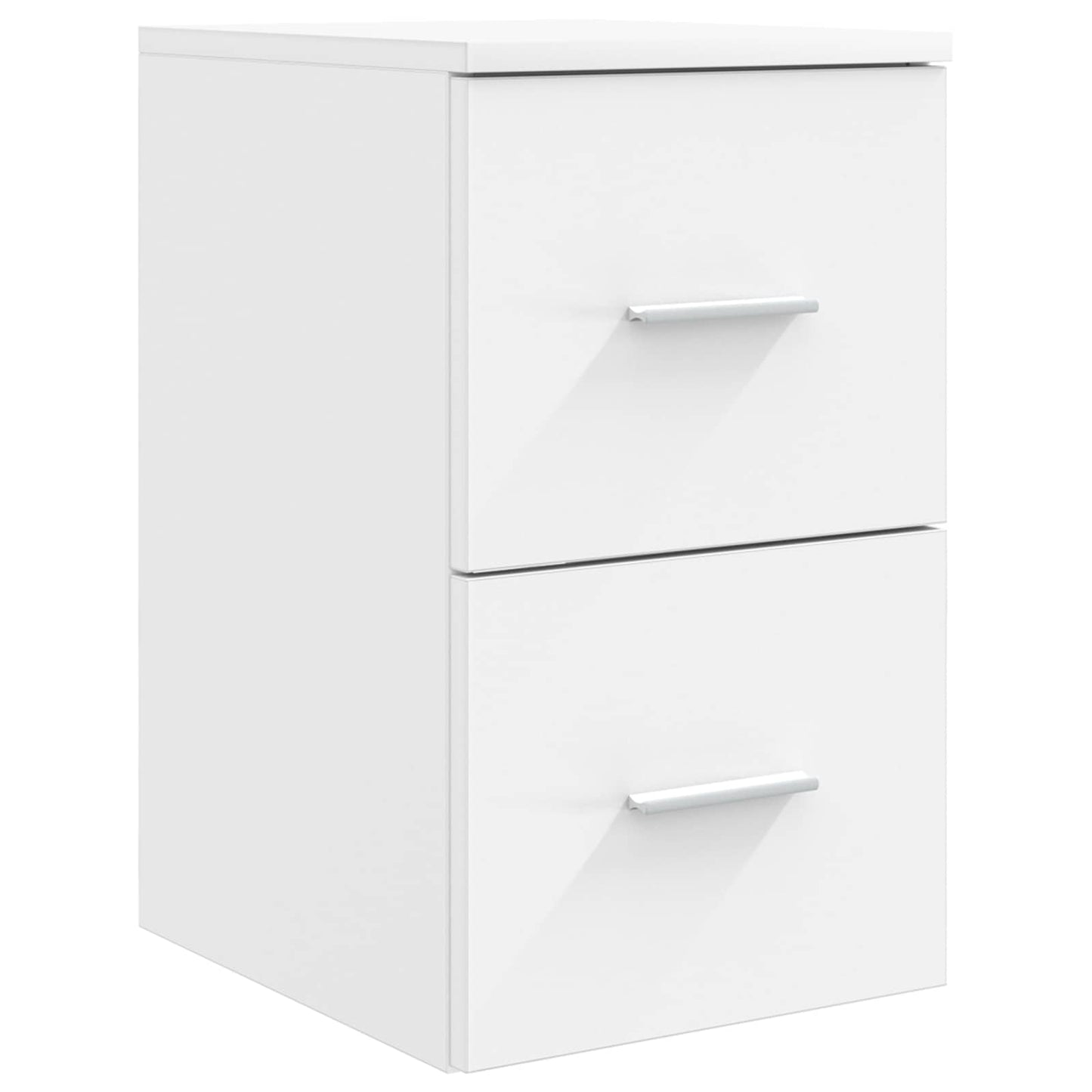 vidaXL Bathroom Furniture Set 4 pcs White Engineered Wood and Glass 6