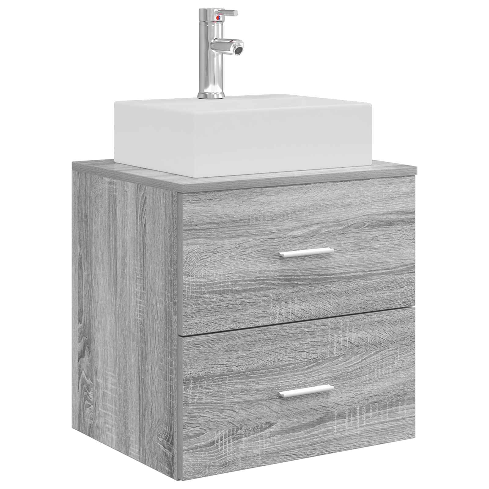 vidaXL Bathroom Furniture Set 5 pcs Grey Sonoma 5