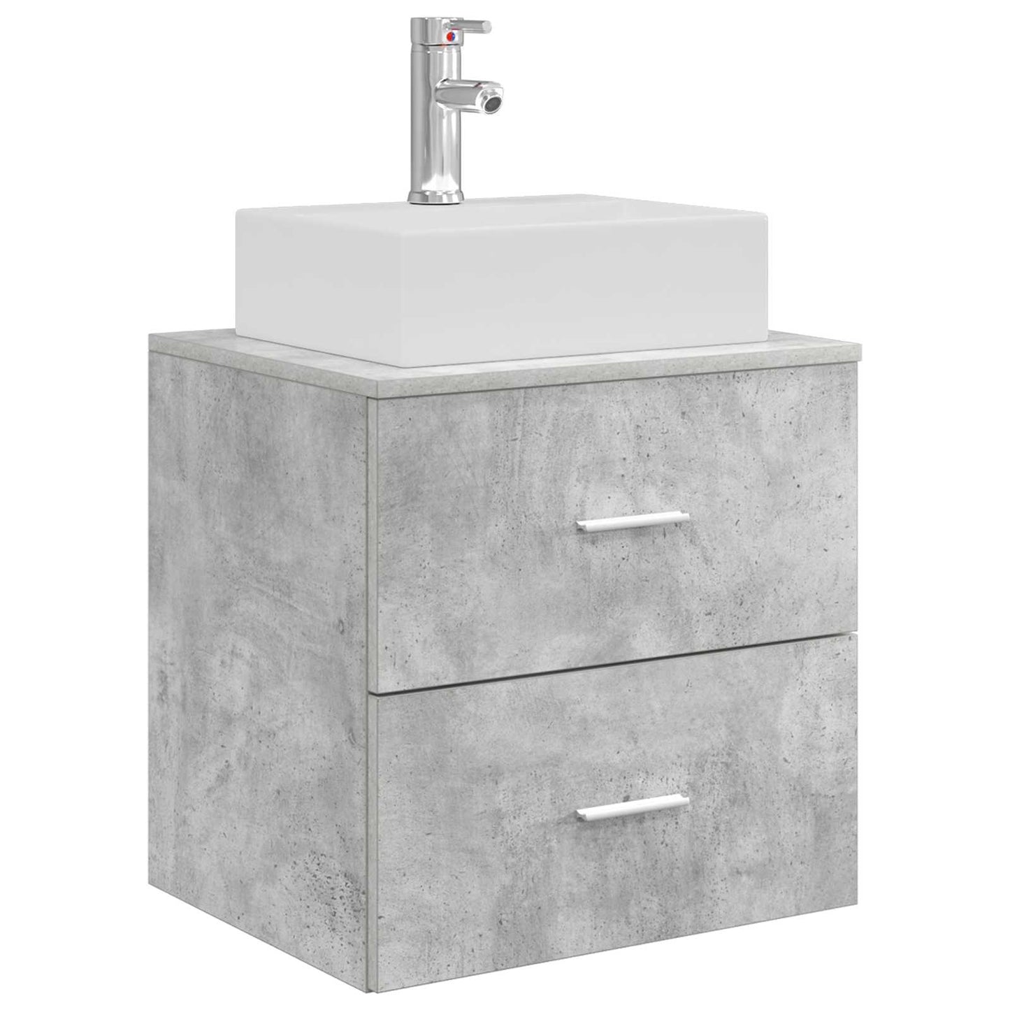 vidaXL Bathroom Furniture Set 5 pcs Concrete Grey 5