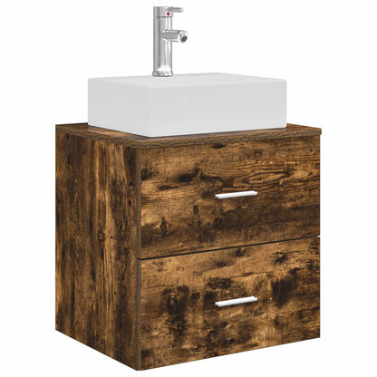 vidaXL Bathroom Furniture Set 5 pcs Smoked Oak 5