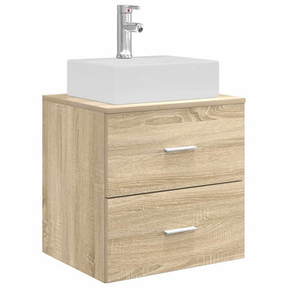 vidaXL Bathroom Furniture Set 4 pcs Sonoma Oak 5