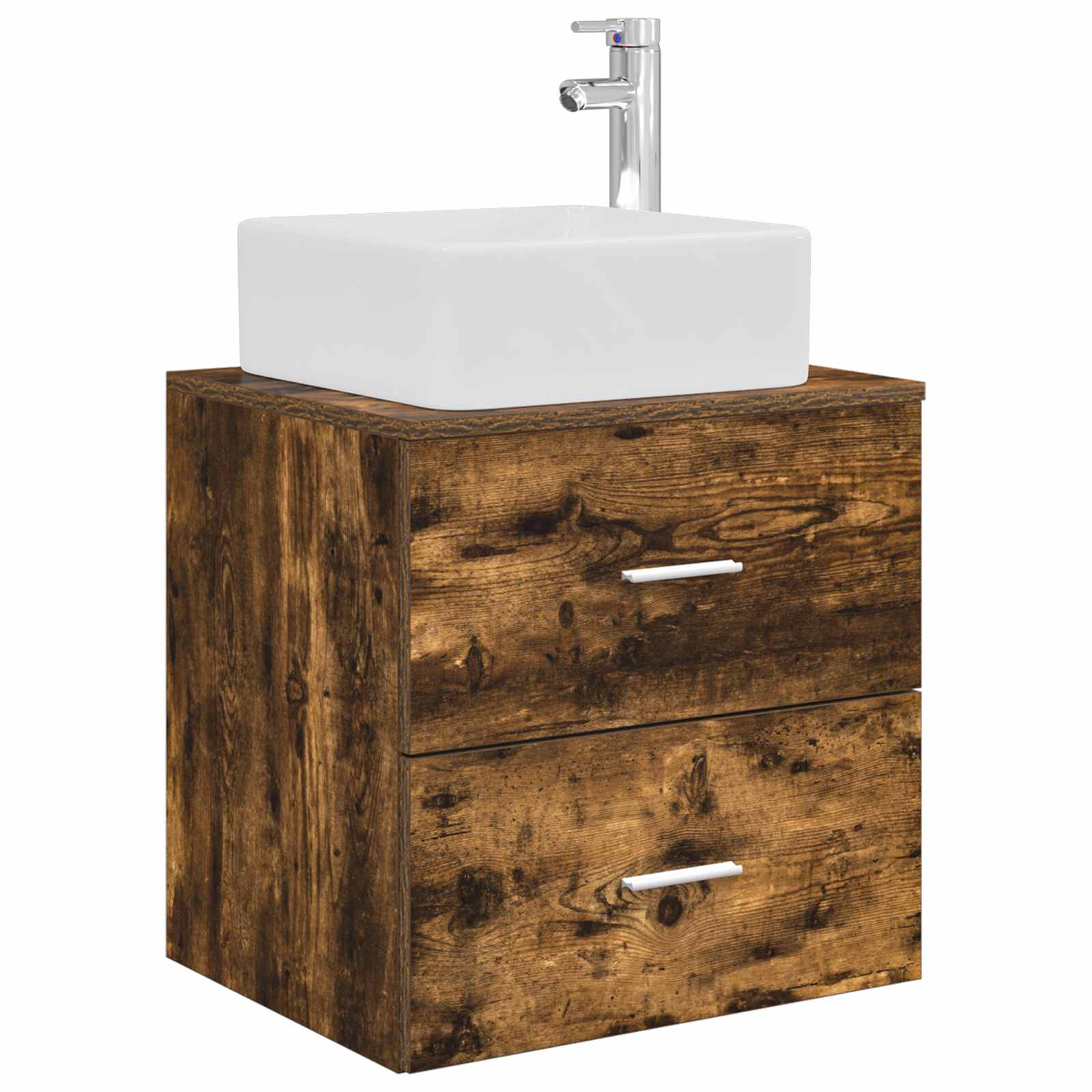 vidaXL Bathroom Furniture Set 5 pcs Smoked Oak 5