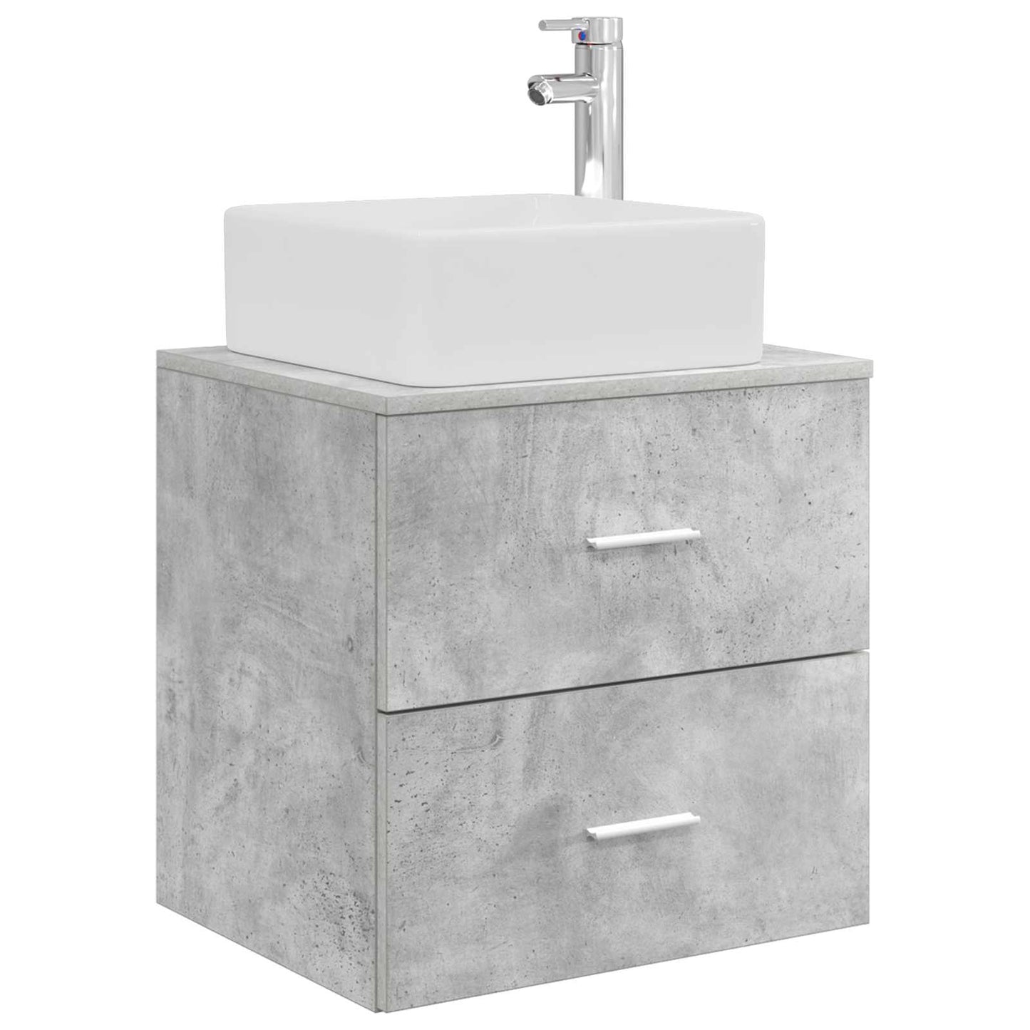 vidaXL Bathroom Furniture Set 5 pcs Concrete Grey 5