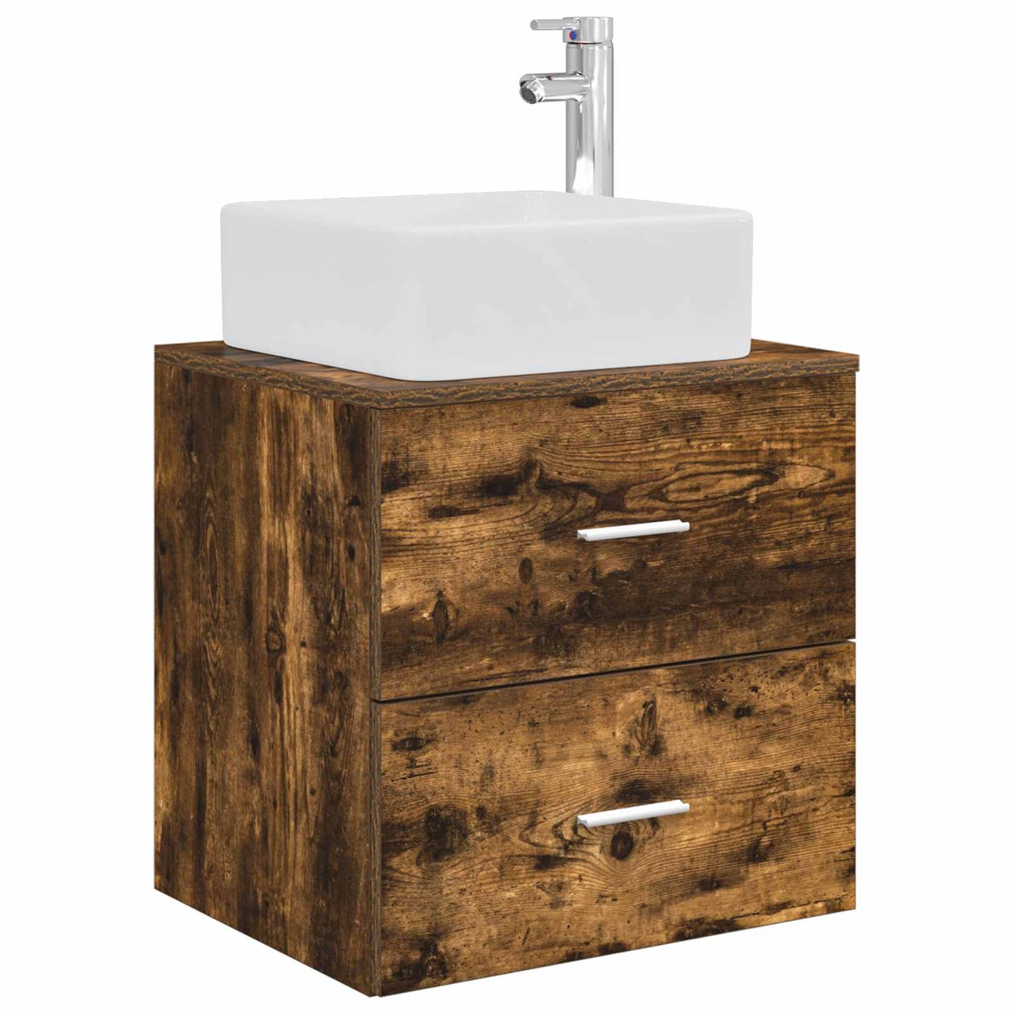 vidaXL Bathroom Furniture Set 5 pcs Smoked Oak 5
