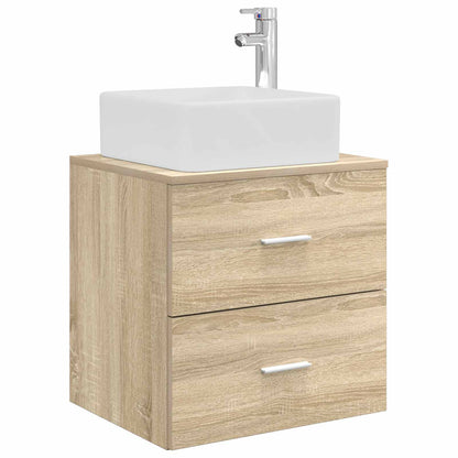 vidaXL Bathroom Furniture Set 4 pcs Sonoma Oak 5