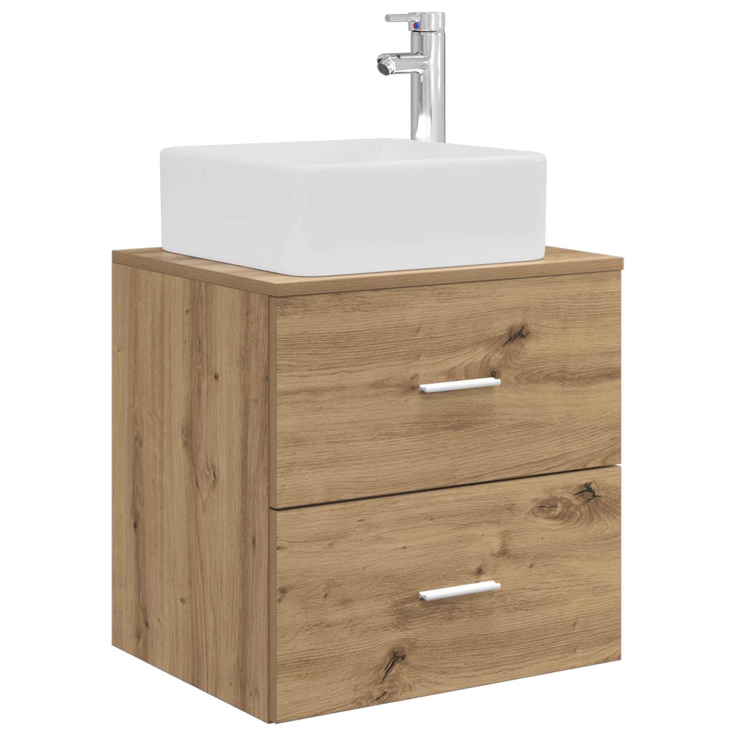 vidaXL Bathroom Furniture Set 4 pcs Artisan Oak 5
