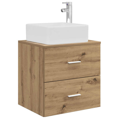 vidaXL Bathroom Furniture Set 4 pcs Artisan Oak 5