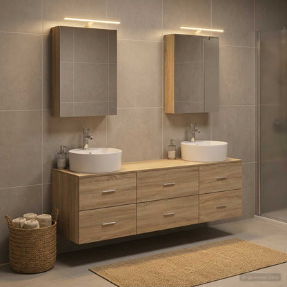 vidaXL Bathroom Furniture Set 5 pcs Sonoma Oak 4