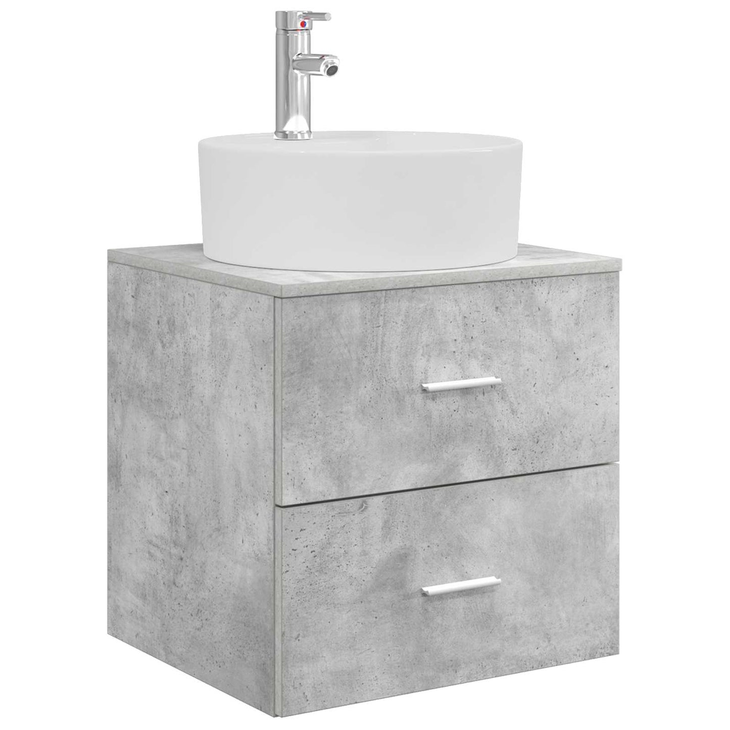 vidaXL Bathroom Furniture Set 5 pcs Concrete Grey 5