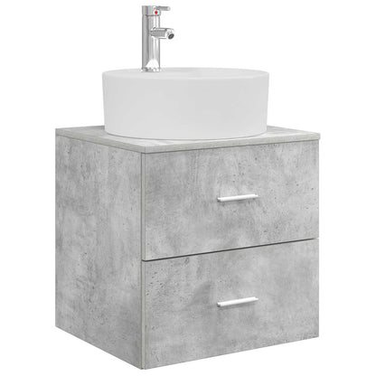 vidaXL Bathroom Furniture Set 5 pcs Concrete Grey 5