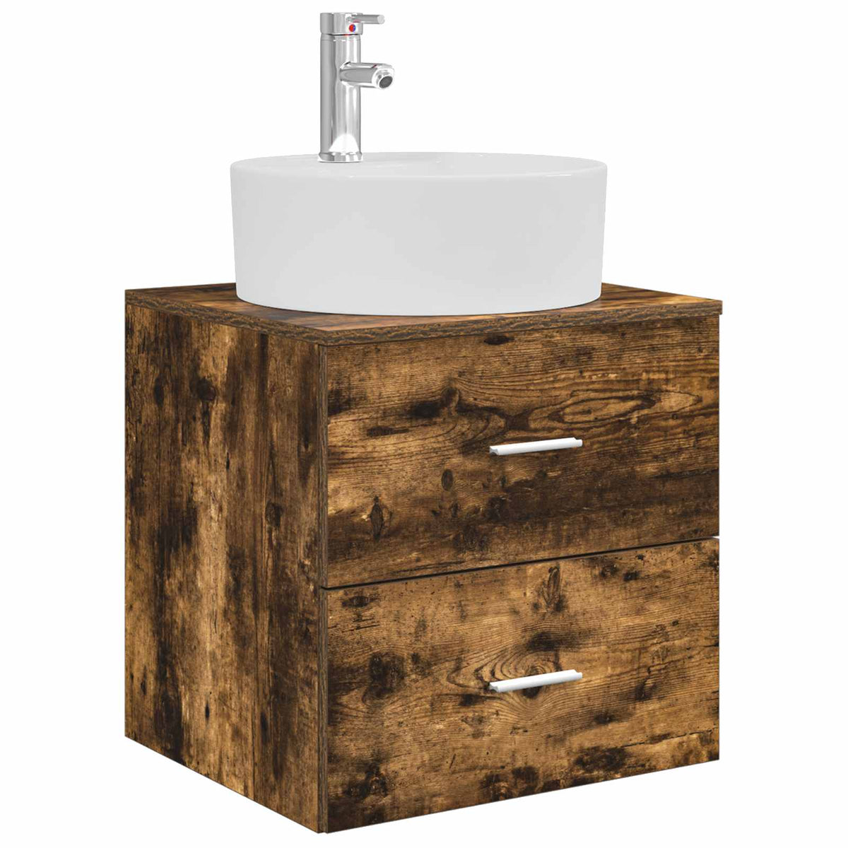 vidaXL Bathroom Furniture Set 5 pcs Smoked Oak 5